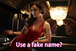 should you use a fake name as a sugar baby